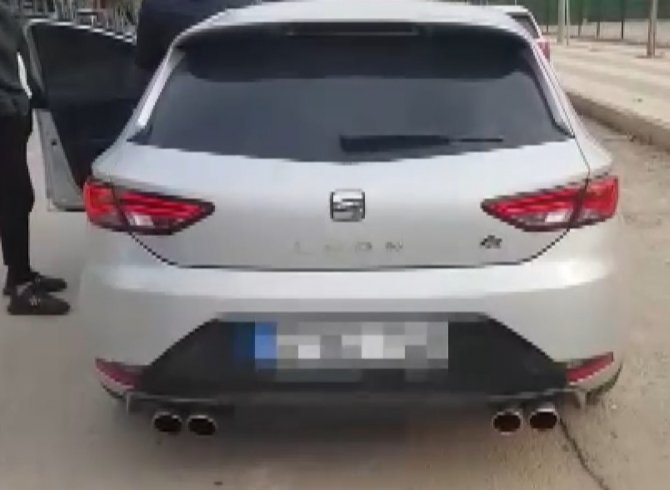 Gaziantep’te Çevreyi Rahatsız Eden 7 Modifiye Araca Ceza