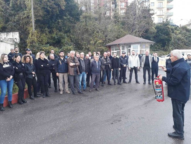 Zonguldak Emniyeti’nde Yangın Tatbikatı