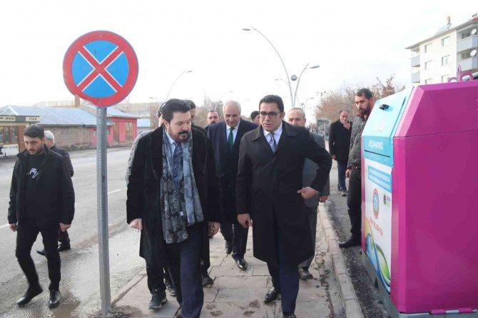 Ağrı’da 3 Bin Litre Kapasiteli Yer Üstü Konteynırlar Yerleştirildi