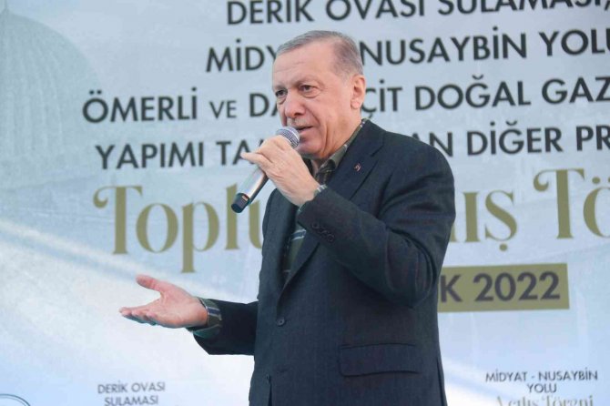 Cumhurbaşkanı Recep Tayyip Erdoğan: “Kardeşliğin Şehri Mardin’i Sahip Olduğu Güzelliklerden Koparmak İçin Çok Uğraştılar. Her Türlü Fitneyi Zulmü Denediler. Ama Hamdolsun Mardin Kim Olduğunu Unutmadı.”