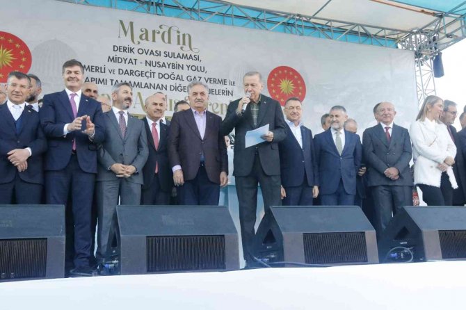 Cumhurbaşkanı Erdoğan Mardin’de Güncel Değeri 17,5 Milyar Olan Projelerin Açılışını Yaptı