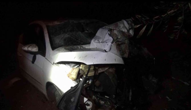Kilis’te Otomobil Zeytin Bahçesine Uçtu: 2 Ağır Yaralı