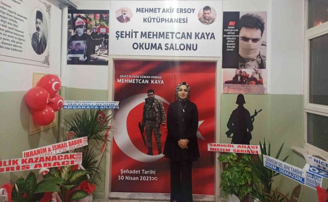 Şehidin İsmi Kütüphanede Yaşayacak