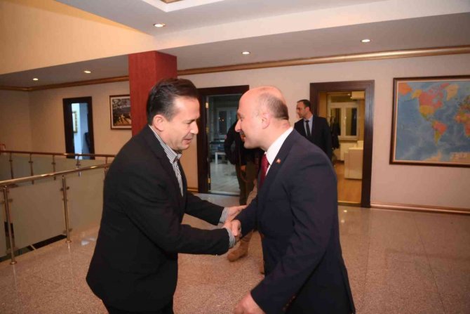 Tuzla Belediye Başkanı Yazıcı, Ağrı Valisi Varol Ve Belediye Başkanı Sayan’ı Ziyaret Etti