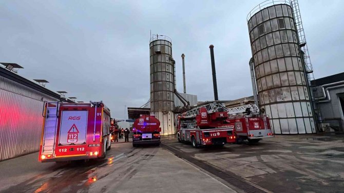 Düzce’de Fabrika Yangını Korkuttu