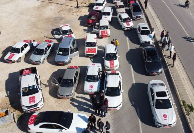 Bahçeli’yi Karşılamaya Binlerce Araç Gitti