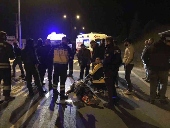 Hastane Önünde Kaza: 1 Yaralı