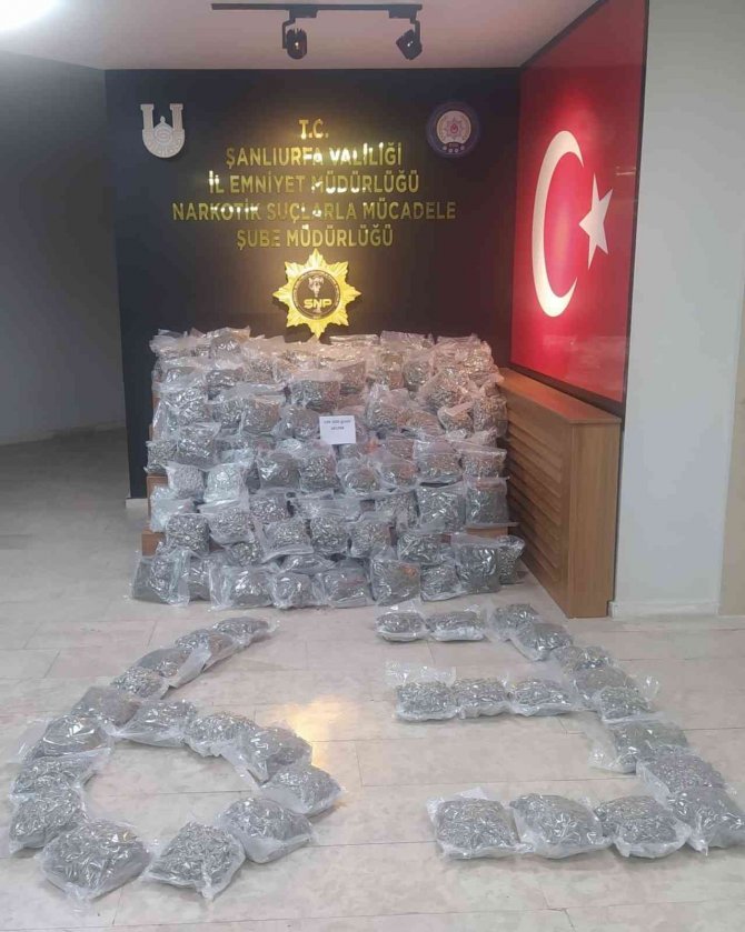 Şanlıurfa’da 109 Kilo Uyuşturucu Ele Geçirildi