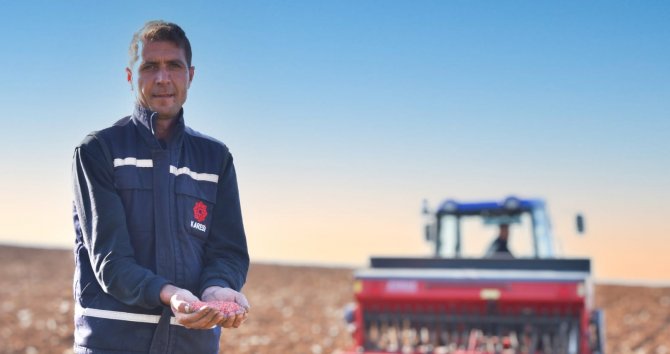 Karesi Belediyesi Boş Tarlalara Buğday Ekti