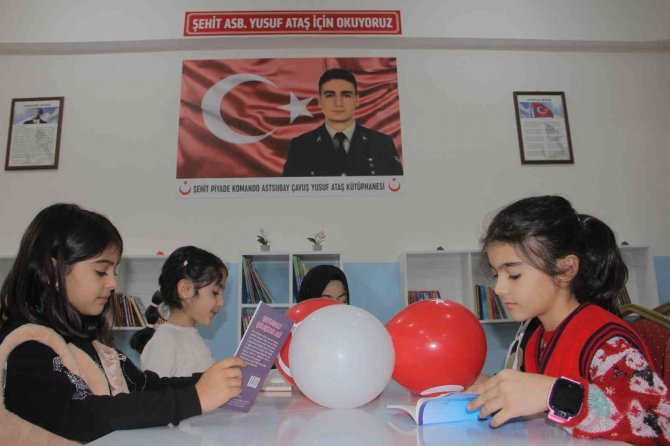 Şehit Yusuf Ataş’ın İsmi Okuduğu Okulun Kütüphanesinde Yaşatılacak
