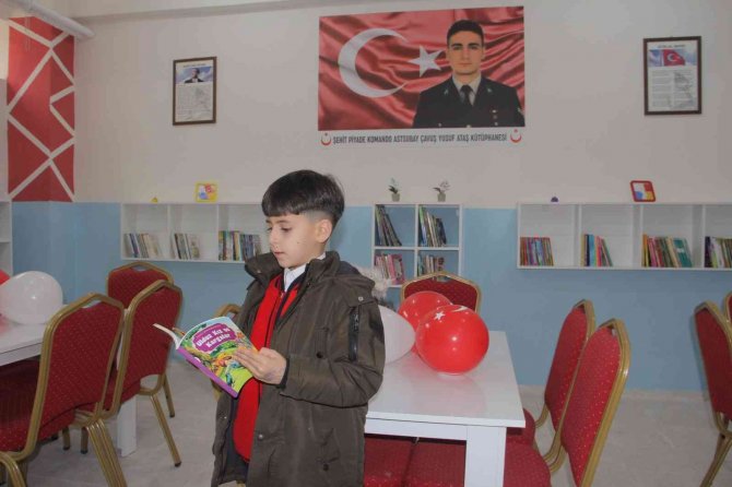 Şehit Yusuf Ataş’ın İsmi Okuduğu Okulun Kütüphanesinde Yaşatılacak