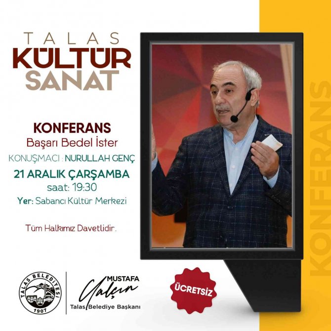 Talas Bu Hafta Da Kültür Sanat Dolu