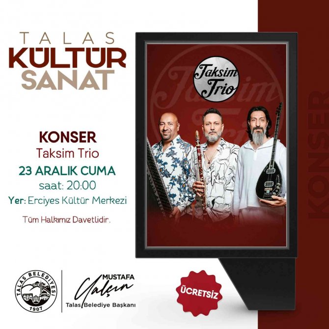 Talas Bu Hafta Da Kültür Sanat Dolu