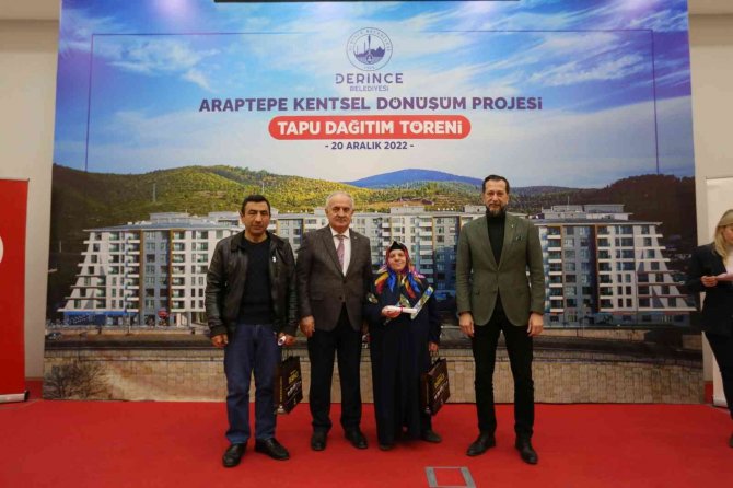 Araptepe’de Hak Sahiplerinin Tapu Sevinci