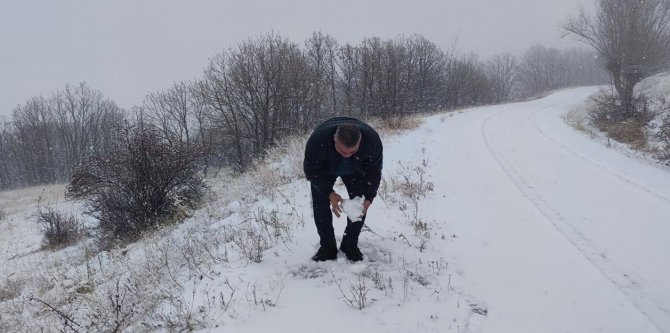 Erzurum’da Kar Yüzünü Gösterdi