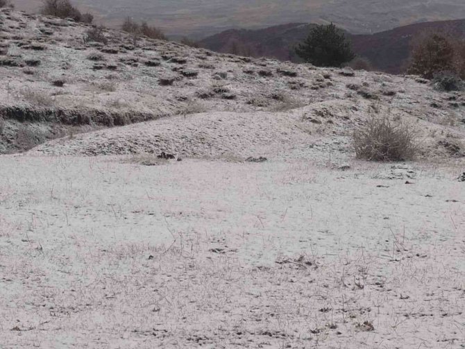 Sungurlu’ya Mevsimin İlk Karı Yağdı