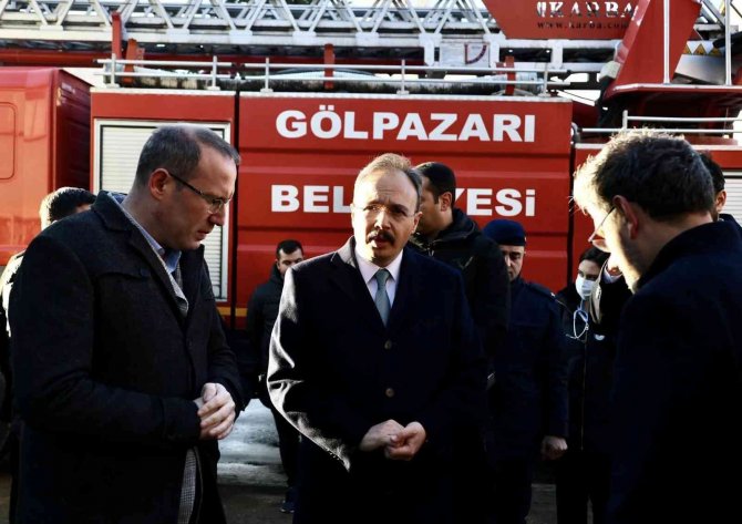 Vali Kızılkaya Bir Kişinin Hayatını Kaybettiği Yangın Bölgesinde İnceleme Yaptı