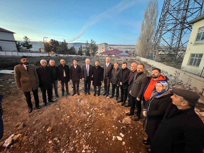 Arslan Ve Kılıç, Sarıkamış Kütüphane İ̇nşaatını İ̇nceledi