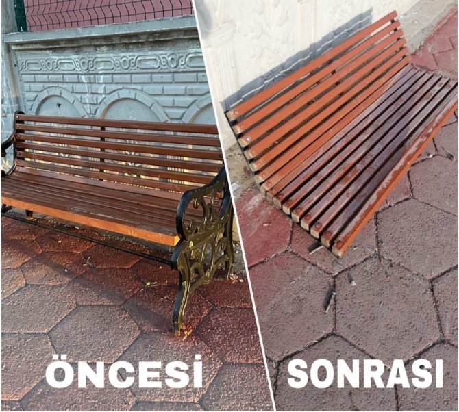 Ağrı’da Bankların Demirlerini Söküp Kullanılamaz Hale Getirdiler