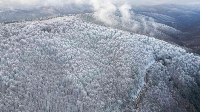 Bursa’da Kar Kartpostallık Görüntüler Oluşturdu