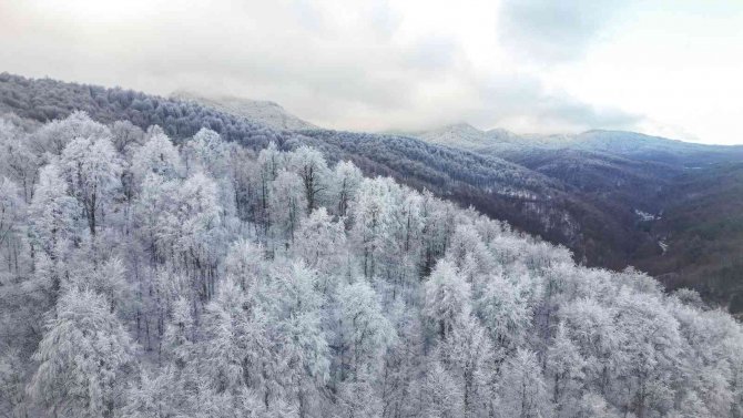 Bursa’da Kar Kartpostallık Görüntüler Oluşturdu