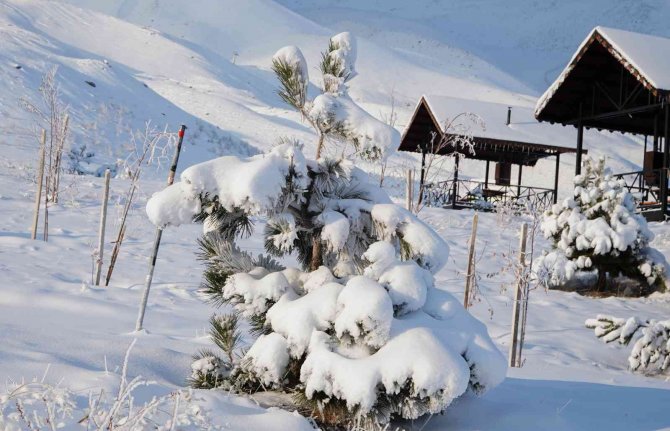 Erciyes’te Kar Kalınlığı 40 Santimi Buldu