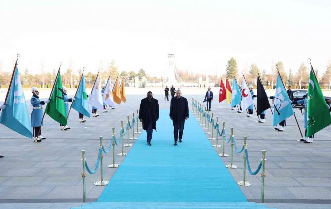 Cumhurbaşkanı Erdoğan, Senegal Cumhurbaşkanı Sall İle Bir Araya Geldi