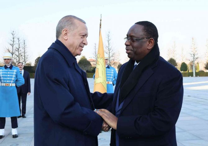 Cumhurbaşkanı Erdoğan, Senegal Cumhurbaşkanı Sall İle Bir Araya Geldi