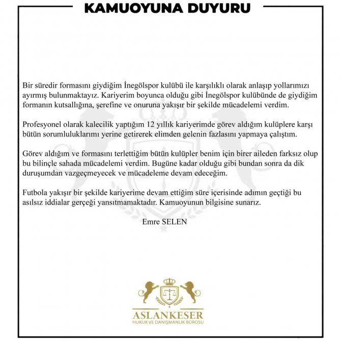 Şike İddiasıyla Sözleşmeleri Feshedilen 2 Kaleciden Açıklama