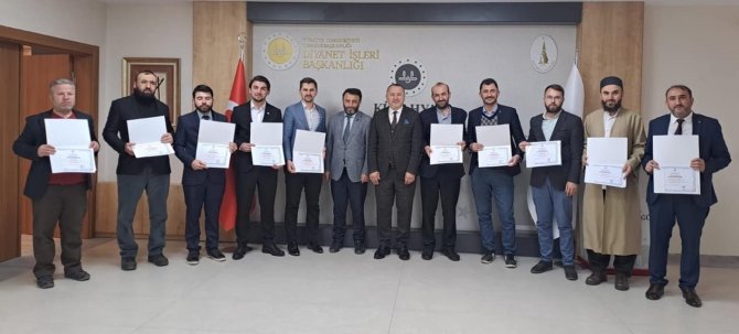 Kütahya’da Din Görevlilerine Katılım Belgesi