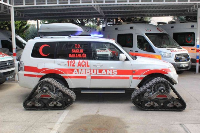 Yalova’ya Kar Paletli Ambulans Tahsisi