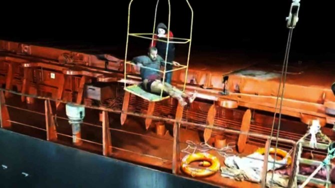 Sinop Açıklarında Yabancı Kuru Yük Gemisinde Yangın