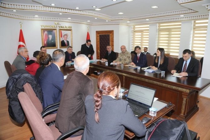 Tunceli’de ’Hayvanları Koruma Kurulu’ Toplantısı Düzenlendi
