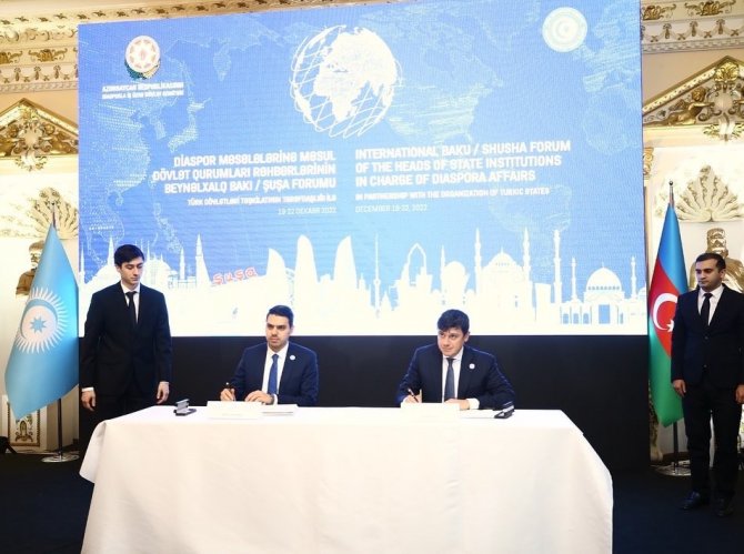 Türk Devletleri Teşkilatı Diasporadan Sorumlu Kurum Başkanları Bakü’de Bir Araya Geldi
