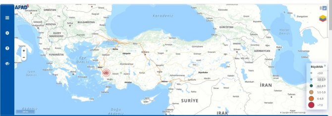 Efeler’de 3.0 Büyüklüğünde Deprem