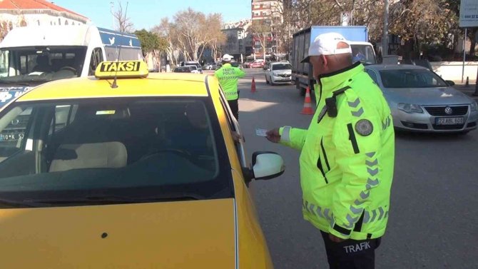 Bandırma’da Ticari Taksiler Denetlendi