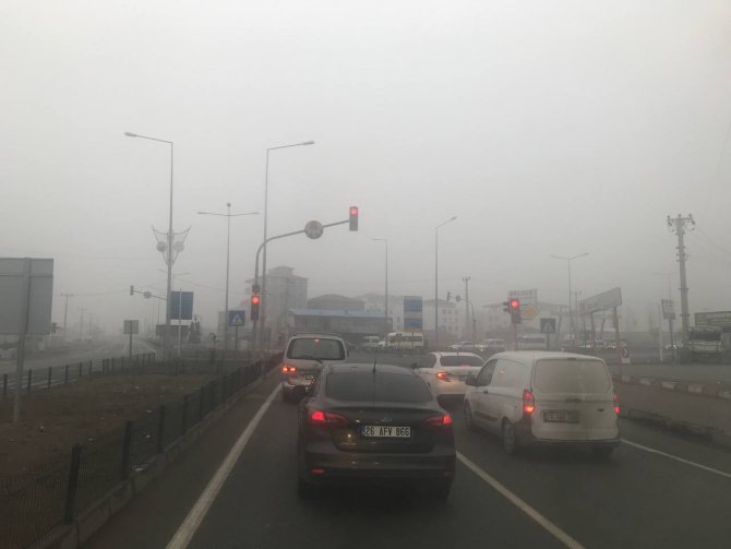 Iğdır-ağrı Karayolunda Sis Etkili Oluyor