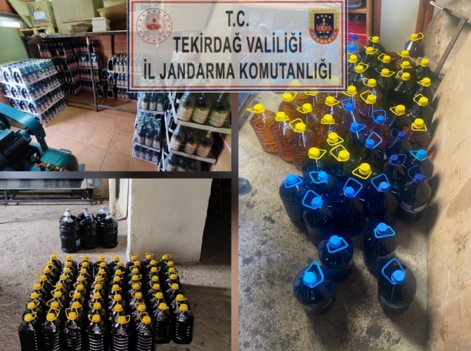 Yılbaşı Öncesi Tekirdağ’da 3 Ton 800 Litre Kaçak İçki Ele Geçirildi