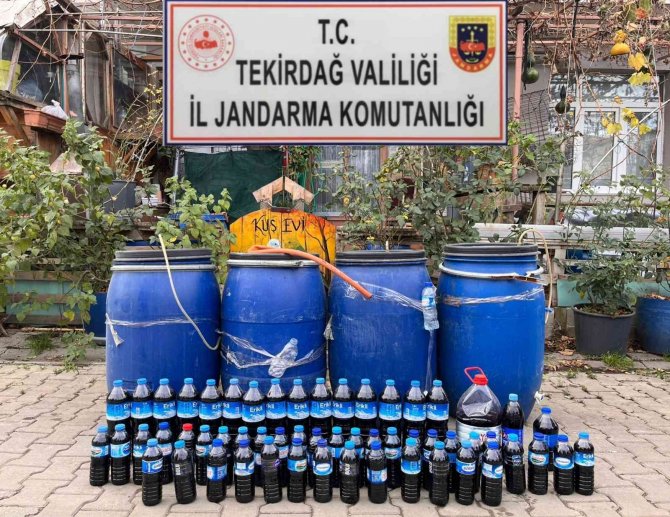 Yılbaşı Öncesi Tekirdağ’da 3 Ton 800 Litre Kaçak İçki Ele Geçirildi