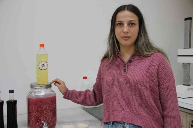 Bilecik’te Narın Reçeli Yapılırken Kalan Posasından Nar Unu Elde Ediliyor