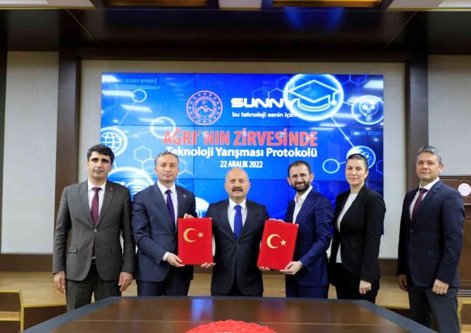 “Ağrı’nın Zirvesinde Teknoloji Yarışması” Protokolü İmzalandı