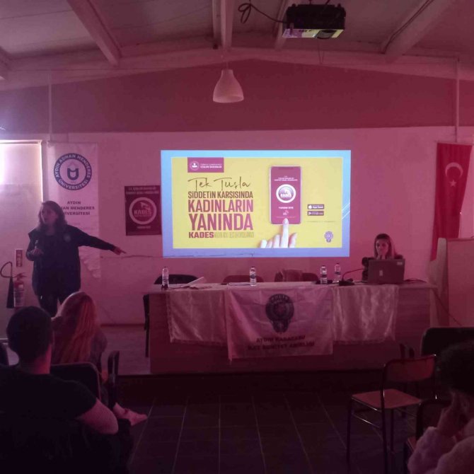 Adü Karacasu Memnune İ̇nci Myo’da ’Kadına Yönelik Şiddet Farkındalığı Semineri’ Verildi