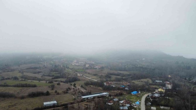 İ̇hsangazi İlçesi Sisle Kaplandı