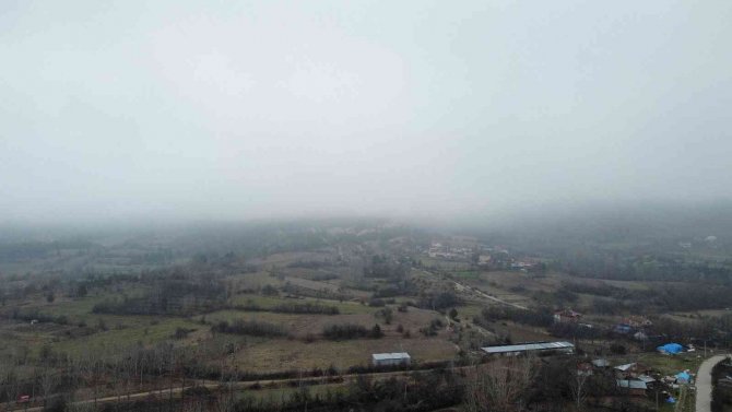 İ̇hsangazi İlçesi Sisle Kaplandı