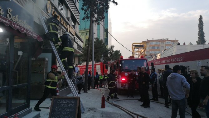 Klima Motorundan Çıkan Yangın İş Hanını Dumana Boğdu