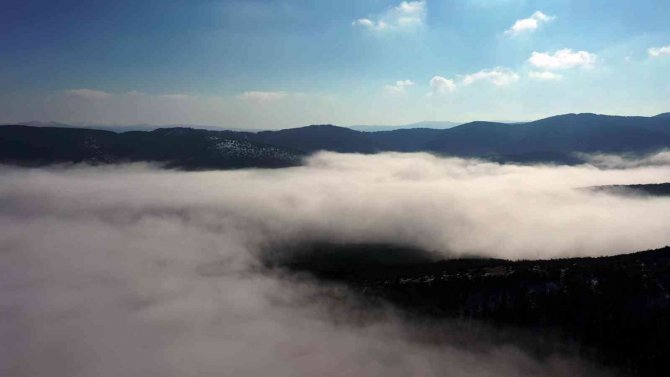 Sisle Kaplanan Akdağmadeni Ormanları Havadan Görüntülendi