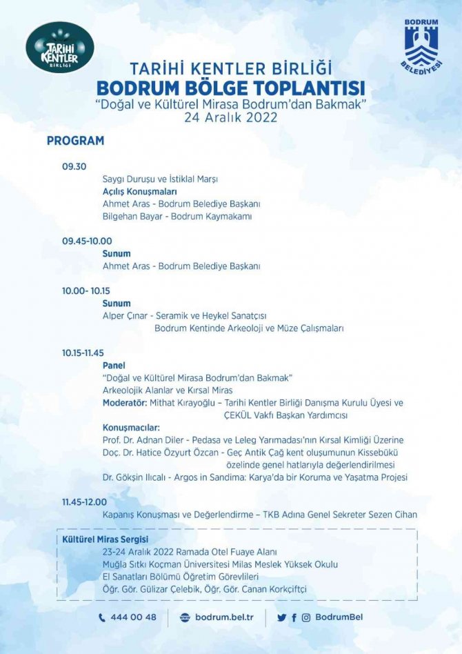 Tarihi Kentler Birliği Bodrum’da Toplanıyor