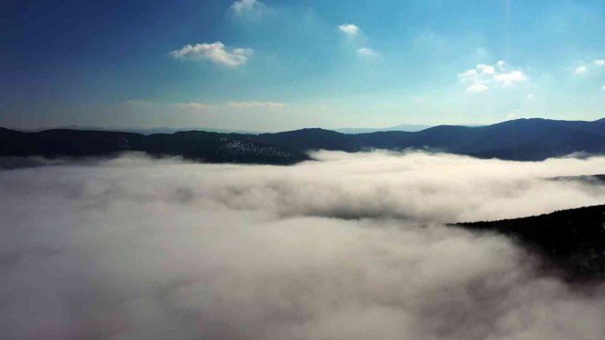 Sisle Kaplanan Akdağmadeni Ormanları Havadan Görüntülendi