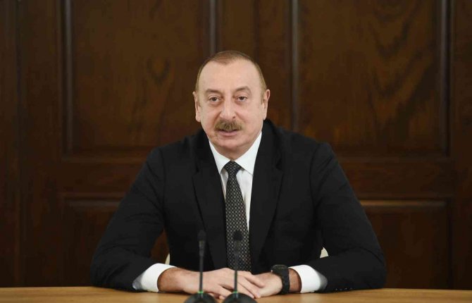 Azerbaycan Cumhurbaşkanı Aliyev: "Doğal Kaynaklarımızı Sömürenler Uluslararası Hukuk Normuna Göre Suçludur"