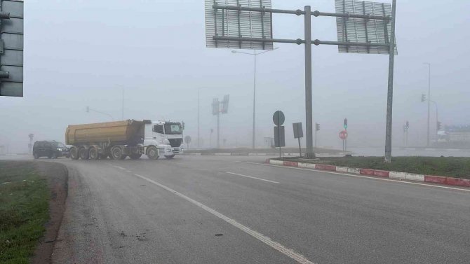 Çan-yenice Yolunda Sis Etkili Oldu